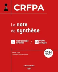 note de synthèse CRFPA 2024